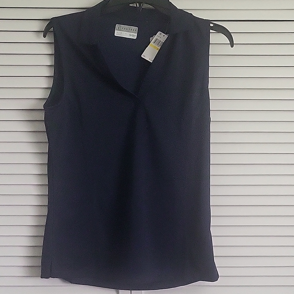PGA Tour Dark Blue Sleeveless Blouse